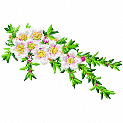 Flowers And Tree Embroidery Design 10 Flowers And Tree Embroidery Design 10